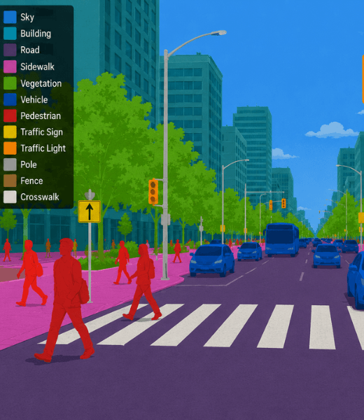 Urban Scene Segmentation for Intelligent Analytics